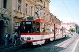 Cottbus tram line 3 with articulated tram 134 at Altmarkt (2004)