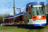 Darmstadt low-floor articulated tram 9858 at Böllenfalltor (2003)