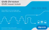 Day pass for Gemeentevervoerbedrijf Amsterdam (GVB), the front (2022)