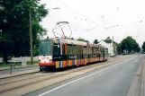 Dortmund tram line U43 with articulated tram 154 at In den Börten (2007)