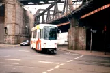 Dortmund tram line U44 with articulated tram 134 near Enscheder Str. (1996)