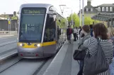 Dublin tram line Red with low-floor articulated tram 3009 at Heuston (2011)