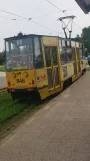 Elbląg tram line 2 with railcar 046 at Plac Grunwaldzki (2024)