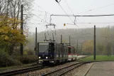 Erfurt tram line 5 with articulated tram 508 at Zoopark (2008)