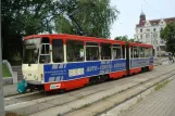 Frankfurt (Oder) tram line 4 with articulated tram 215 at Frankfurt (Oder) Stadion (2008)