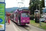 Freiburg im Breisgau tram line 1 with articulated tram 226 at Laßbergstr. (2008)