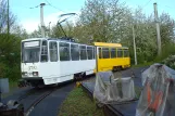 Gera articulated tram 301 at Depot Zoitzbergstr. (2014)