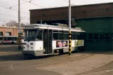 Ghent railcar 44 in front of Gentbrugge Stelplaats (2007)