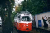 Gmünden tram line 174 with railcar 8 at Hauptbahnhof (2004)