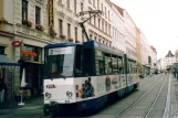 Görlitz tram line 2 with articulated tram 303 on Postplatz (2004)