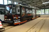 Gotha articulated tram 111 inside Betriebshof (2014)