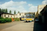 Gotha articulated tram 302 at Betriebshof (1998)