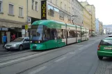 Graz tram line 7 with low-floor articulated tram 651 at Esperantoplatz (2012)