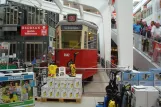 Hamburg railcar 3642 inside Bauhaus-Filiale Hmb-Nedderfeld, front view (2015)