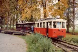 Han-sur-Lesse Grotte de Han with railcar AR159 near The Depot (1981)