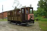 Hannover Hohenfelser Wald with grinder car 6051 in front of Straßenbahn-Museum (2010)