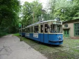 Hannover Hohenfelser Wald with railcar 2667 outside Straßenbahn-Museum (2018)