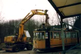 Hannover railcar 2 outside Straßenbahn-Museum (2004)