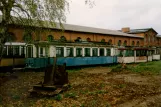 Hannover railcar 603 outside Straßenbahn-Museum (1986)