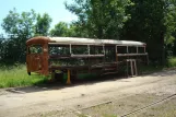 Hannover railcar LT 4 outside Straßenbahn-Museum (2014)