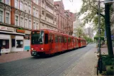 Hannover tram line 10 with articulated tram 6212 at Leinaustraße (2006)