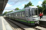 Hannover tram line 3 with articulated tram 2559 at Altwarmbüchen (2012)