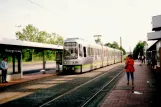 Hannover tram line 4 with articulated tram 2579 at Misburger Str. (2002)