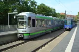 Hannover tram line 7 with articulated tram 2548 at Wallensteinstraße (2014)