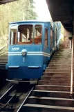 Heidelberg Bergbahn with railcar Bergbahn 1 at Schloss (1998)