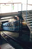 Heidelberg Bergbahn with railcar Bergbahn 2 at Schloss (1998)