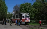 Horlivka tram line 8 with railcar 378 at szachta im. Kalinina (2011)