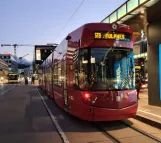 Innsbruck Stubaitalbahn (STB) with low-floor articulated tram 326 behind Hauptbahnhof/Südtiroler Platz (2020)