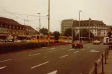 Karlsruhe tram line 3  at Hauptbahnhof (1982)