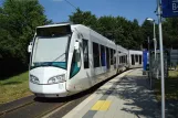 Kassel regional line RT5 with low-floor articulated tram 701 "Hans im Glück" at Nations (2010)