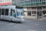 Kassel regional line RT5 with low-floor articulated tram 707 "Rapunzel" near Scheidemannplatz (2017)