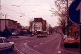 Kassel tram line 5  near Auestadion (1990)