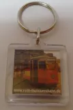 Keyring: Hamburg tram line 9 with railcar 3608 on Rathausmarkt (2017)