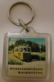 Keyring: Malmköping museum line with railcar 34 at Malmakvarn (2009)