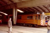 Kiel service vehicle 352 inside Betriebshof Gaarden (1981)