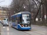 Kraków low-floor articulated tram 2027 on Floriana Straszewskiego (2008)