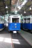 Kraków railcar 87 on Muzeum Inźynierii Miejskiej (2011)