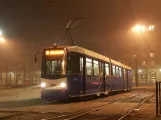 Kraków tram line 16 with articulated tram 3304 on plac Centralny Imienia Ronalda Reagana (2008)