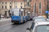 Kraków tram line 3 with railcar 471 on Plac Wszystkich Świętych (2011)