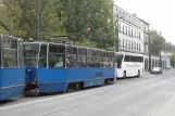 Kraków tram line 3 with railcar 471 on Straszewskiego (2011)