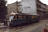 Kraków tram line 6 with articulated tram 248 on Zwierzyniecka (1984)