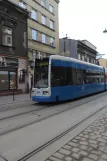 Kraków tram line 6 with low-floor articulated tram 2019 on Kalwaryjska (2011)