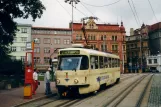 Liberec extra line 2 with railcar 67 at Šaldovo Náměstí (2004)