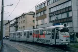 Linz articulated tram 76 at Landgutstr. Urfahr, Bergbahnhof (2004)