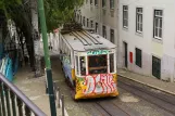 Lisbon funicular Elevador da Glória on Calçada da Glória (2013)