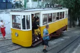 Lisbon funicular Elevador da Glória with cable car Gloria 1 at Bairro Alto (2008)